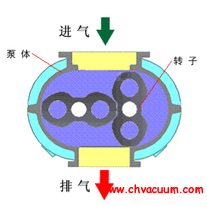 羅茨真空泵工作原理