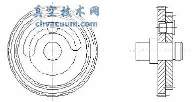 輸出動輪與輸出齒輪配合結(jié)構(gòu)